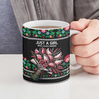 Pink Pierogi Flowers Over Dumplings Ceramic Mug