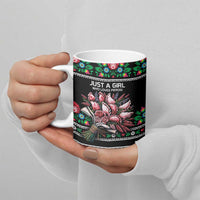 Pink Pierogi Flowers Over Dumplings Ceramic Mug