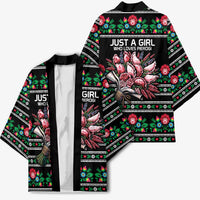 Pink Pierogi Flowers Over Dumplings Kimono