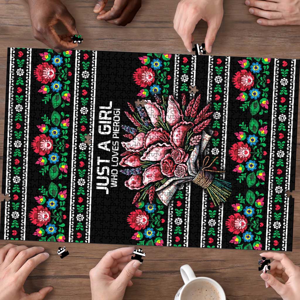 Pink Pierogi Flowers Over Dumplings Puzzle