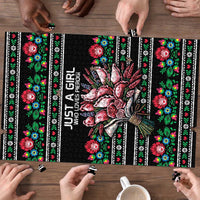 Pink Pierogi Flowers Over Dumplings Puzzle