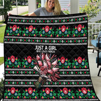 Pink Pierogi Flowers Over Dumplings Quilt