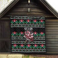 Pink Pierogi Flowers Over Dumplings Quilt