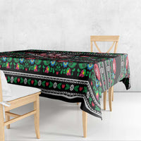 Pink Pierogi Flowers Over Dumplings Tablecloth