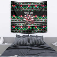 Pink Pierogi Flowers Over Dumplings Tapestry
