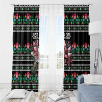 Pink Pierogi Flowers Over Dumplings Window Curtain
