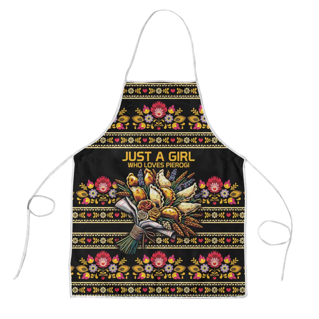 Gold Pierogi Flowers Over Dumplings Apron