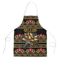 Gold Pierogi Flowers Over Dumplings Apron