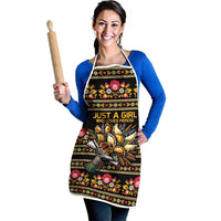 Gold Pierogi Flowers Over Dumplings Apron