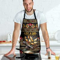 Gold Pierogi Flowers Over Dumplings Apron