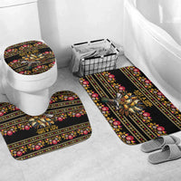 Gold Pierogi Flowers Over Dumplings Bathroom Set