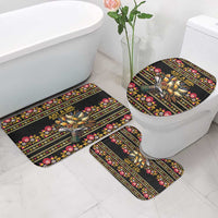 Gold Pierogi Flowers Over Dumplings Bathroom Set