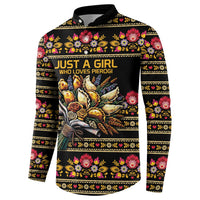 Gold Pierogi Flowers Over Dumplings Button Sweatshirt