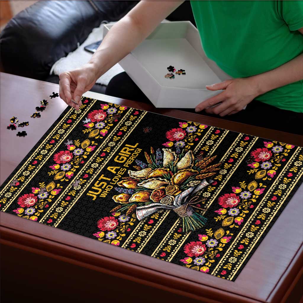 Gold Pierogi Flowers Over Dumplings Puzzle