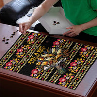 Gold Pierogi Flowers Over Dumplings Puzzle