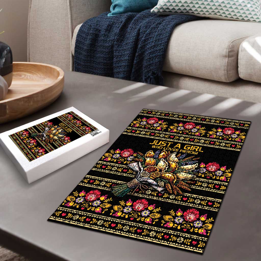 Gold Pierogi Flowers Over Dumplings Puzzle