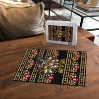 Gold Pierogi Flowers Over Dumplings Puzzle