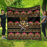 Gold Pierogi Flowers Over Dumplings Quilt