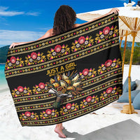 Gold Pierogi Flowers Over Dumplings Sarong