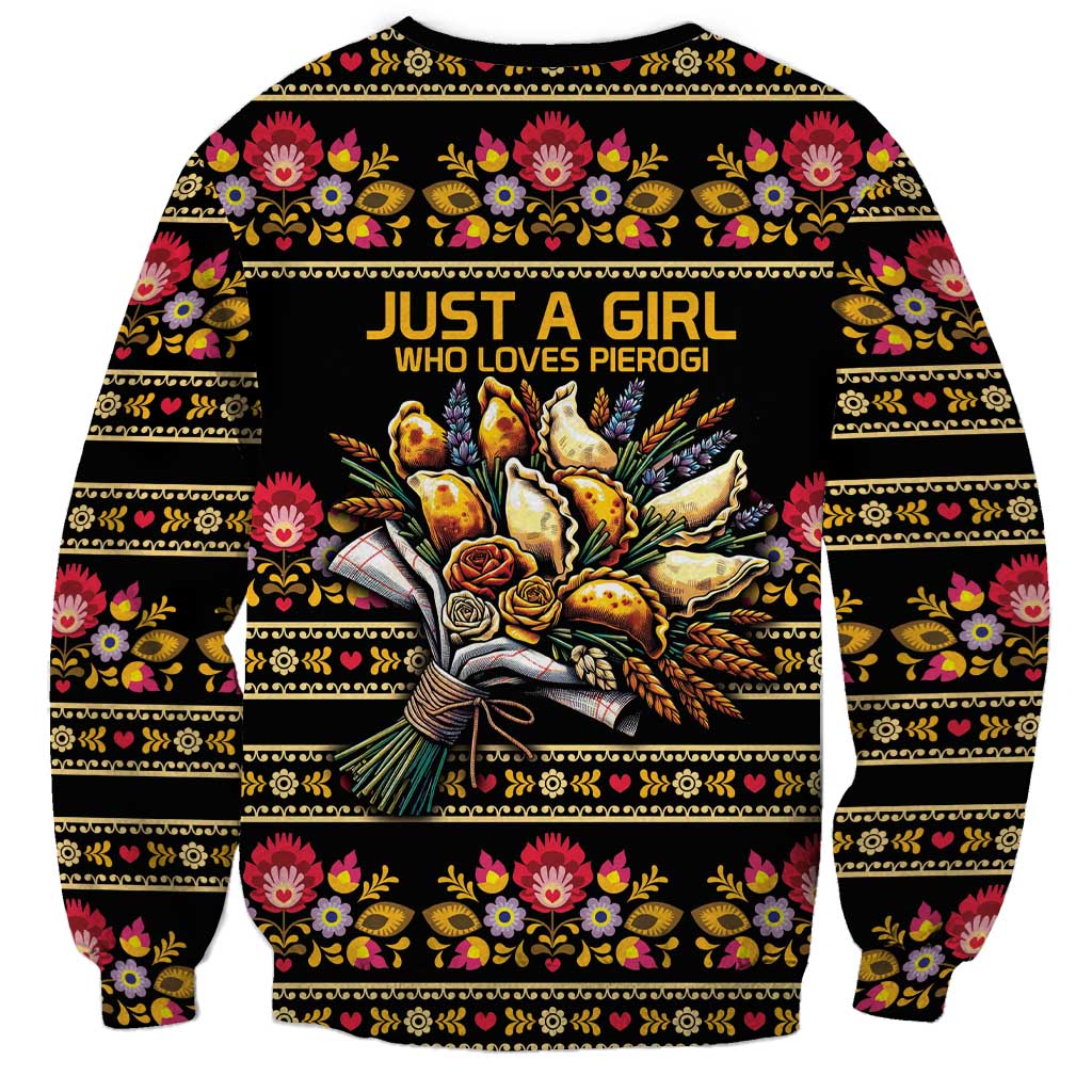 Gold Pierogi Flowers Over Dumplings Sweatshirt