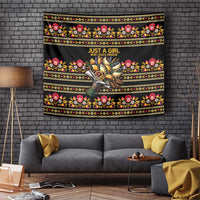 Gold Pierogi Flowers Over Dumplings Tapestry