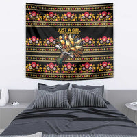 Gold Pierogi Flowers Over Dumplings Tapestry