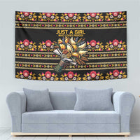 Gold Pierogi Flowers Over Dumplings Tapestry