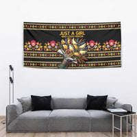 Gold Pierogi Flowers Over Dumplings Tapestry