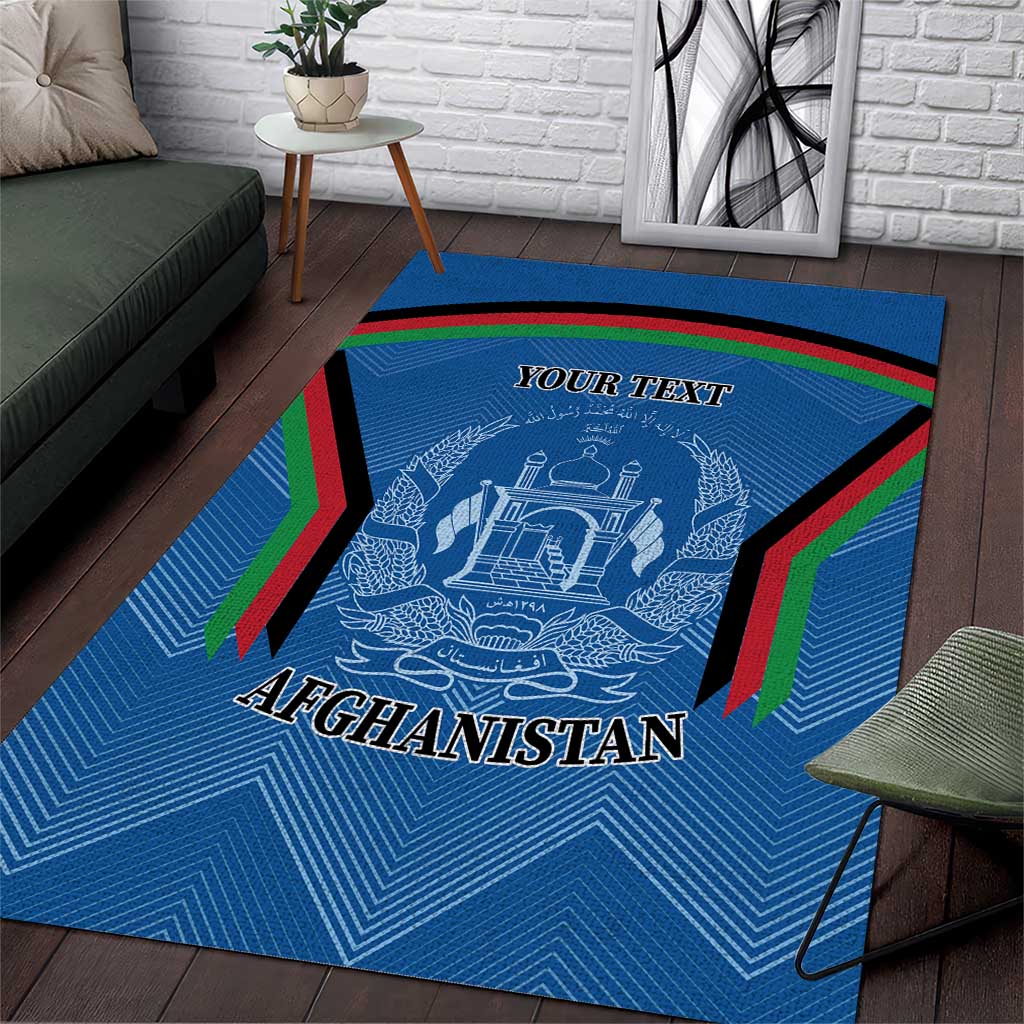 Custom Afghanistan Cricket Area Rug Afghan Coat Of Arm with Special Flag LT9 - Wonder Print Shop