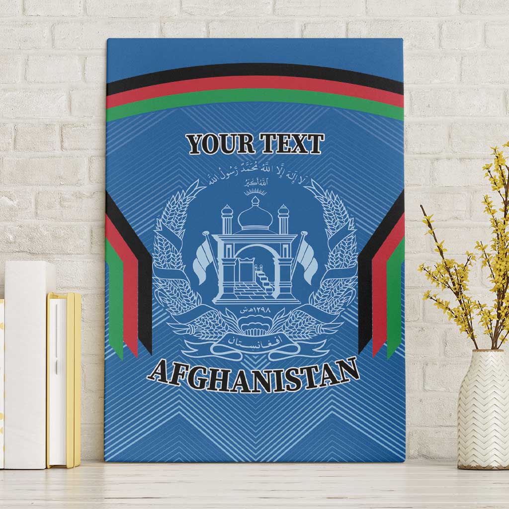 Custom Afghanistan Cricket Canvas Wall Art Afghan Coat Of Arm with Special Flag LT9 - Wonder Print Shop