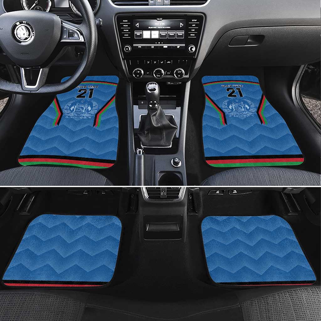 Custom Afghanistan Cricket Car Mats Afghan Coat Of Arm with Special Flag LT9 - Wonder Print Shop