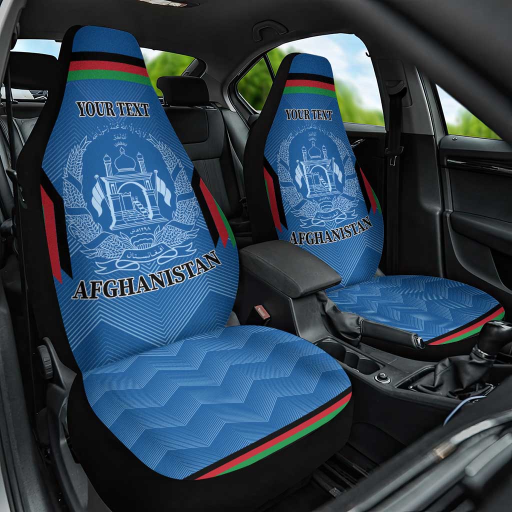 Custom Afghanistan Cricket Car Seat Cover Afghan Coat Of Arm with Special Flag LT9 - Wonder Print Shop