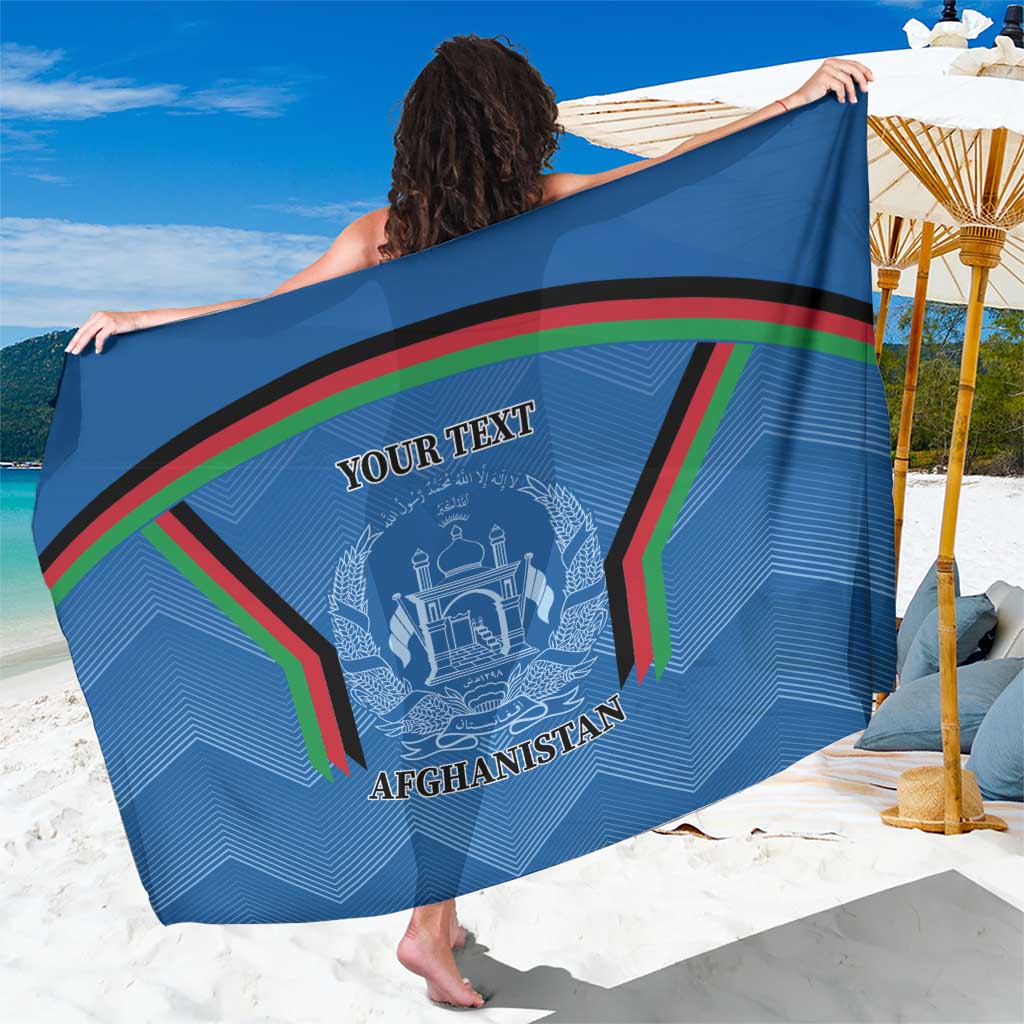 Custom Afghanistan Cricket Sarong Afghan Coat Of Arm with Special Flag - Wonder Print Shop