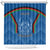 Custom Afghanistan Cricket Shower Curtain Afghan Coat Of Arm with Special Flag