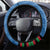 Afghanistan Cricket Steering Wheel Cover Afghan Coat Of Arm with Special Flag - Wonder Print Shop