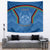 Custom Afghanistan Cricket Tapestry Afghan Coat Of Arm with Special Flag