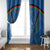 Custom Afghanistan Cricket Window Curtain Afghan Coat Of Arm with Special Flag - Wonder Print Shop