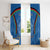 Custom Afghanistan Cricket Window Curtain Afghan Coat Of Arm with Special Flag - Wonder Print Shop