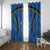 Custom Afghanistan Cricket Window Curtain Afghan Coat Of Arm with Special Flag - Wonder Print Shop