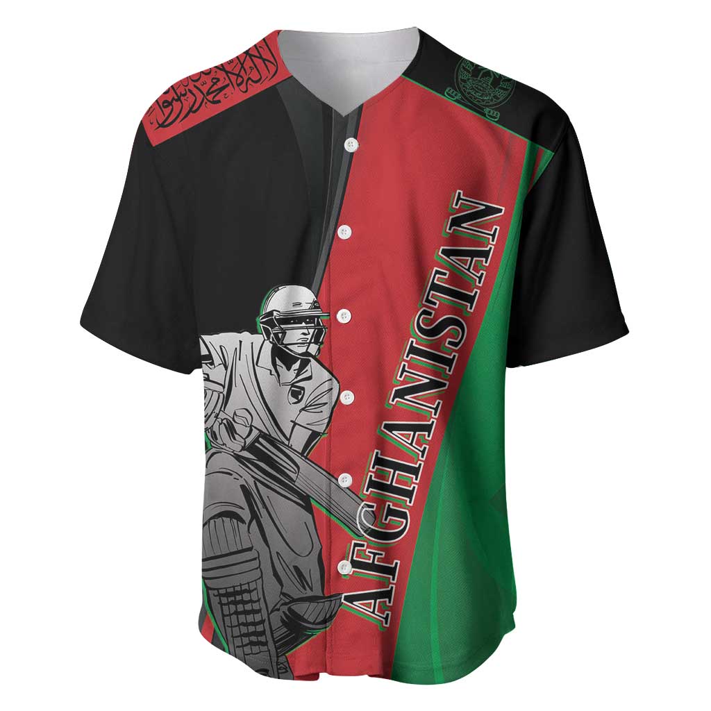 Custom Afghanistan Cricket Baseball Jersey Sporty Version LT9 - Wonder Print Shop