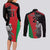 Custom Afghanistan Cricket Couples Matching Long Sleeve Bodycon Dress and Long Sleeve Button Shirt Sporty Version LT9 - Wonder Print Shop