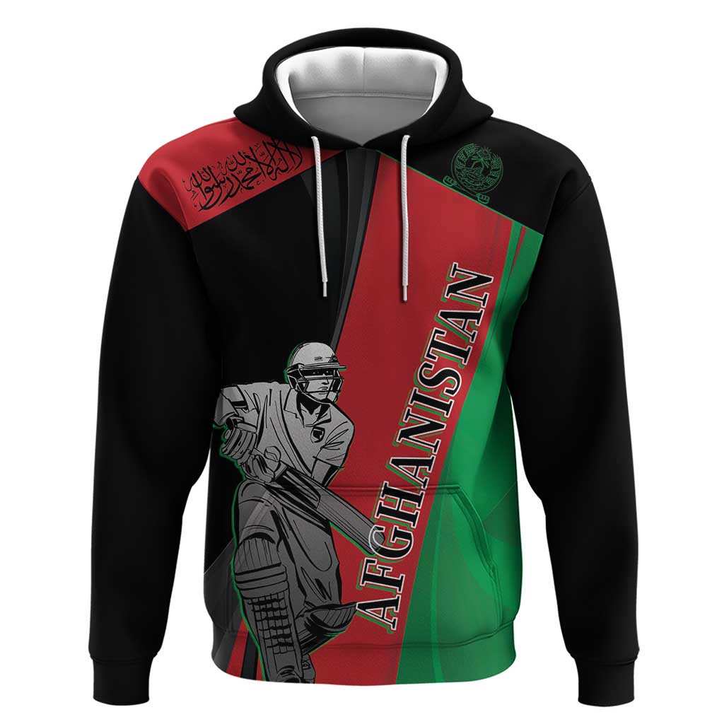 Custom Afghanistan Cricket Hoodie Sporty Version - Wonder Print Shop