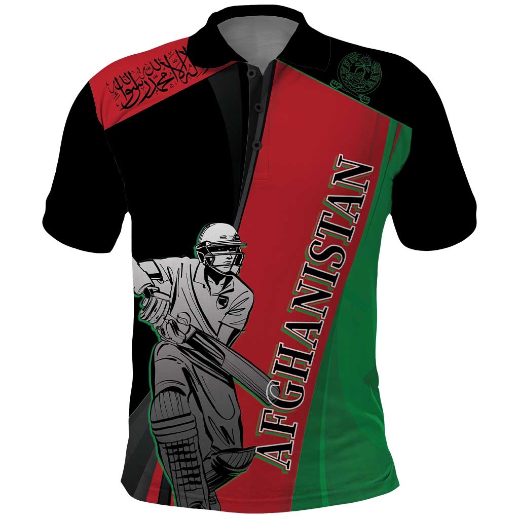 Custom Afghanistan Cricket Polo Shirt Sporty Version - Wonder Print Shop