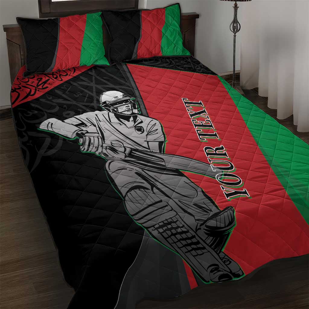 Custom Afghanistan Cricket Quilt Bed Set Sporty Version - Wonder Print Shop