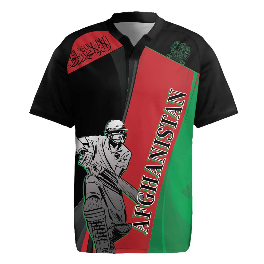 Custom Afghanistan Cricket Rugby Jersey Sporty Version - Wonder Print Shop