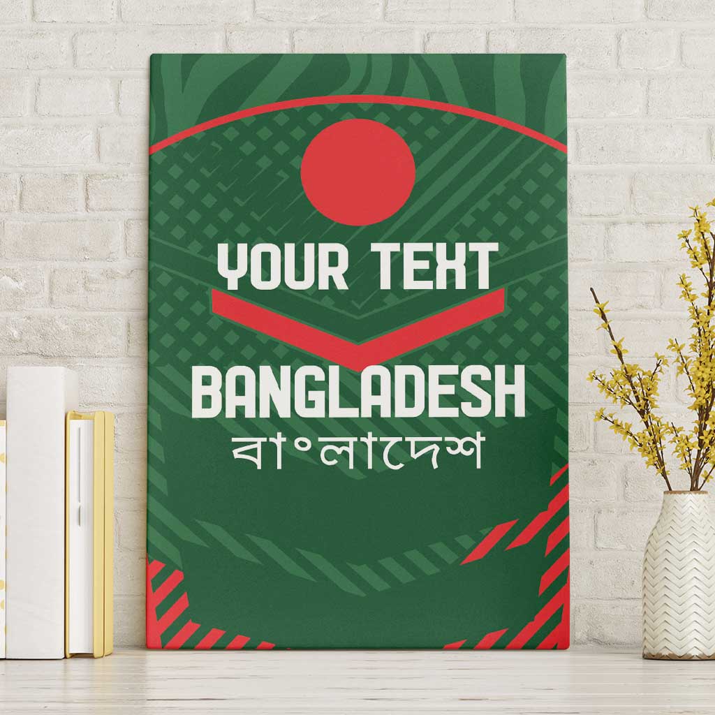 Custom Bangladesh Cricket Canvas Wall Art Go Tigers Sporty Version LT9 - Wonder Print Shop