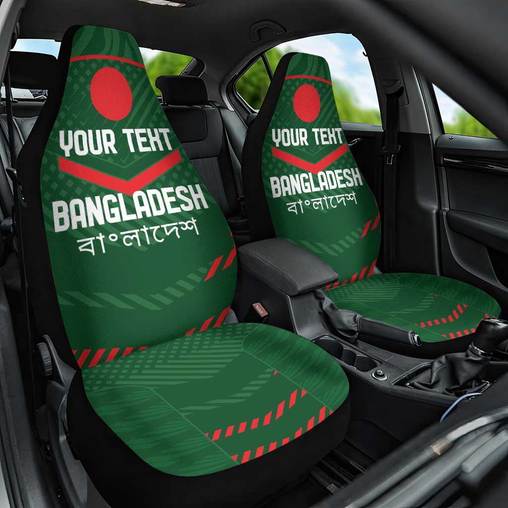 Custom Bangladesh Cricket Car Seat Cover Go Tigers Sporty Version LT9 - Wonder Print Shop