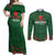 Custom Bangladesh Cricket Couples Matching Off Shoulder Maxi Dress and Long Sleeve Button Shirt Go Tigers Sporty Version LT9 - Wonder Print Shop