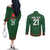 Custom Bangladesh Cricket Couples Matching Off The Shoulder Long Sleeve Dress and Long Sleeve Button Shirt Go Tigers Sporty Version