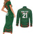 Custom Bangladesh Cricket Couples Matching Short Sleeve Bodycon Dress and Long Sleeve Button Shirt Go Tigers Sporty Version LT9 - Wonder Print Shop